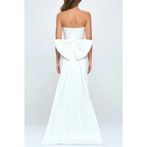 White Bow Mini Dress | Size Medium